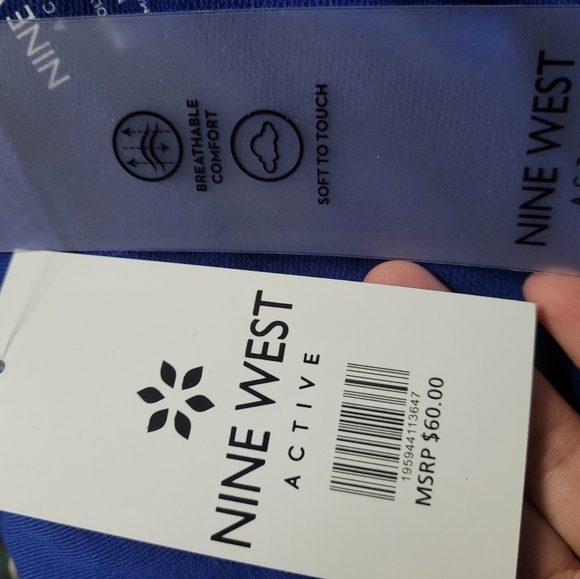 Nwt Nine West active blue 1x shirt - Picture 7 of 7
